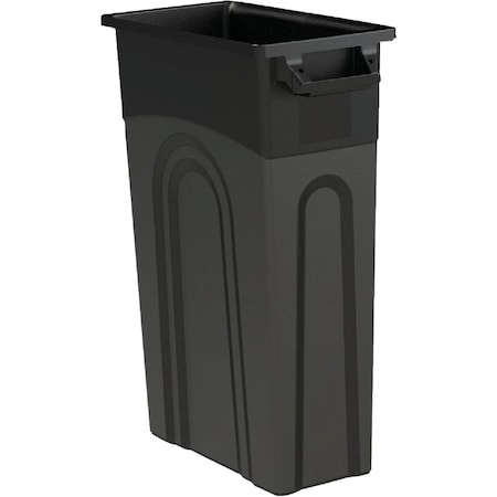 United Solutions 23 Gal. Black Trash Can TI0032